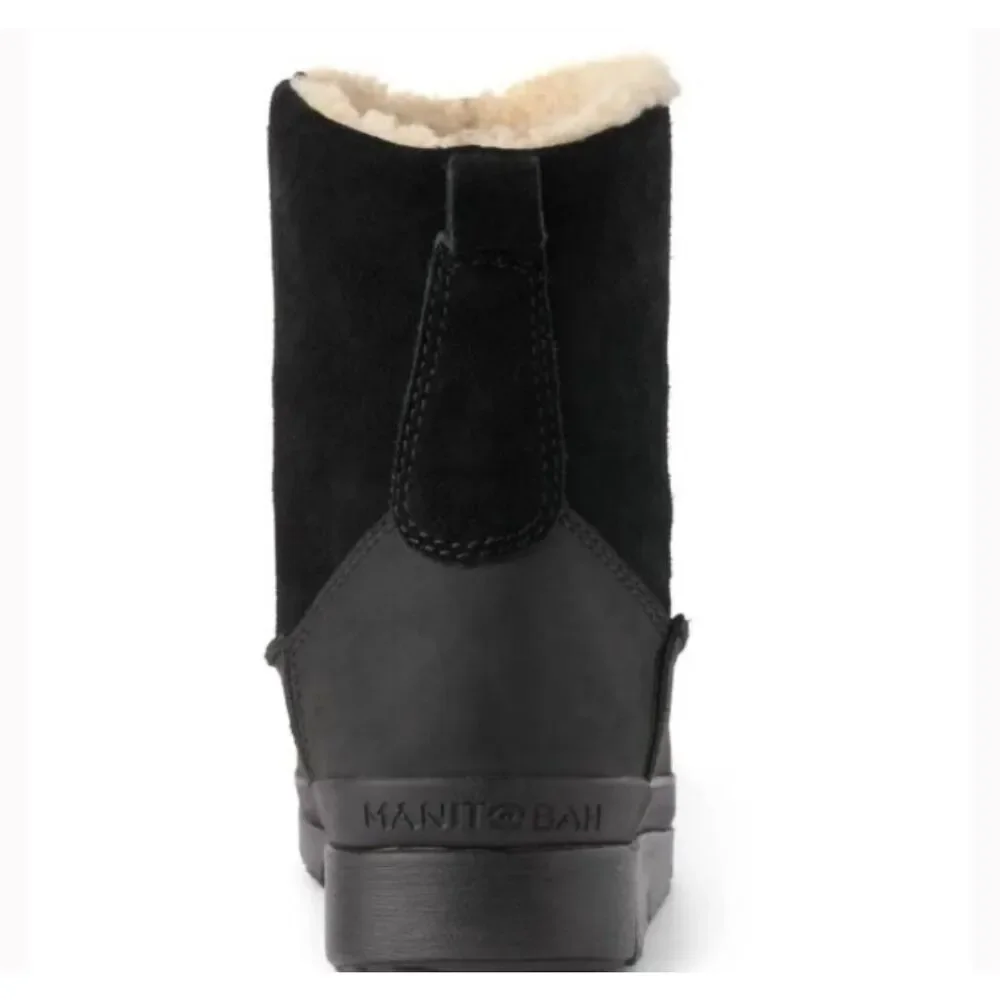 Manitobah WP Mesa Pull On Waterproof Winter Boots Black Men’s 9 EUR42 NEW